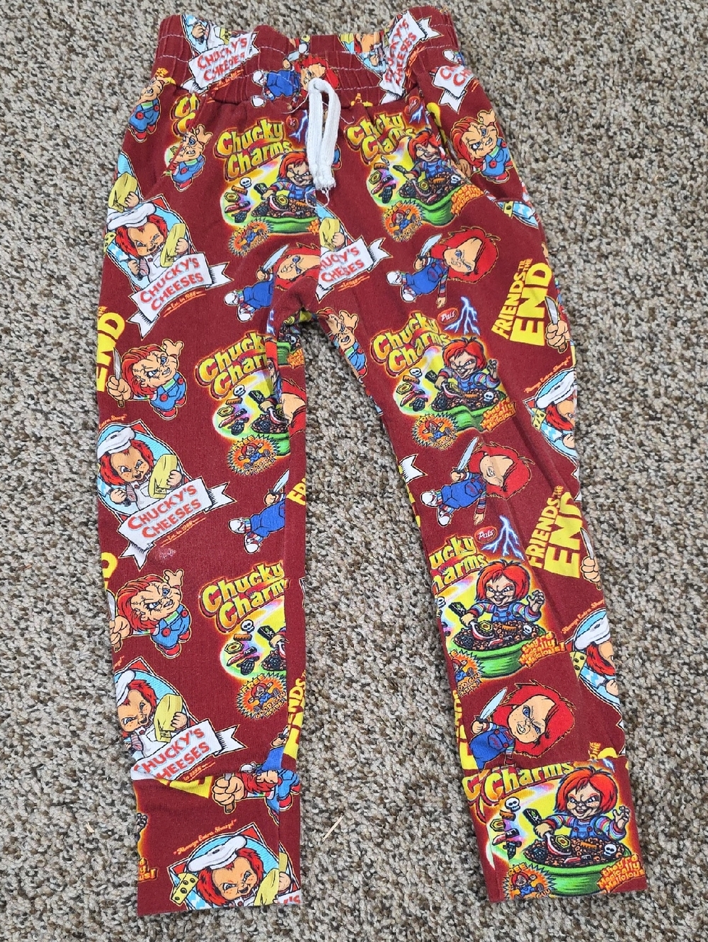 Chucky-themed Kids Jogger Pants - Red